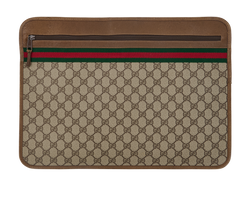 Gucci GG Web Document Holder, Canvas, Brown, 8902060, 3*